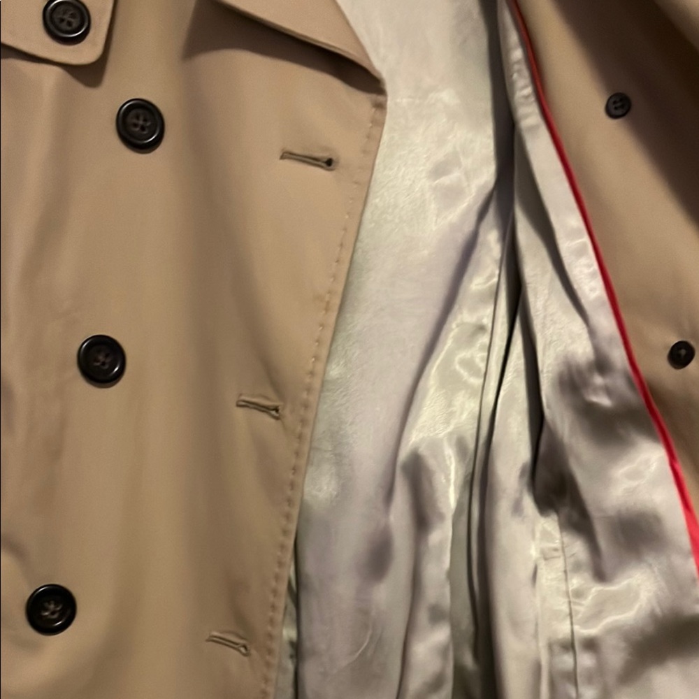 J. Crew Classic Khaki Double-Breasted Trench Coat - Picture 5 of 5